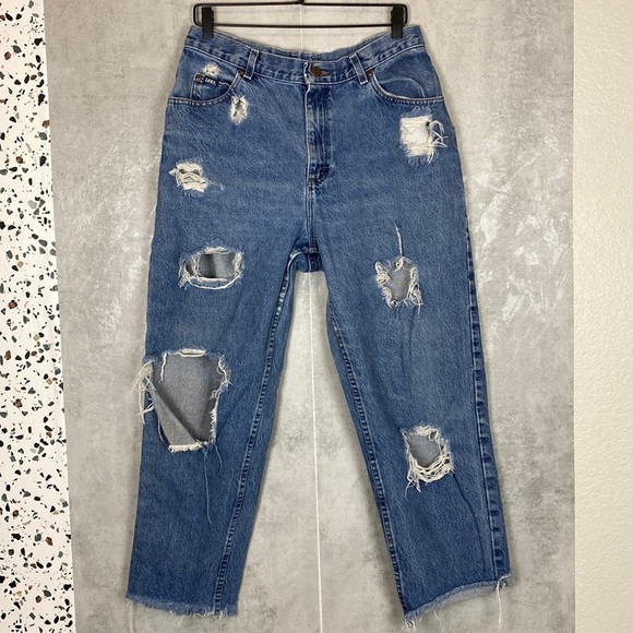 Destructed vintage Lee jeans - Picture 2 of 9